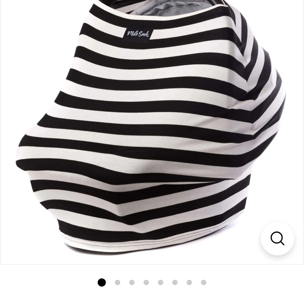 Milk Snob Black and White Striped Cover